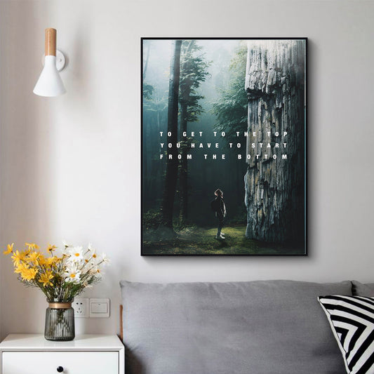 Modern Wall Decor Canvas Inspirational Quotes Painting Wall Art Poster Hit - Lumina shop