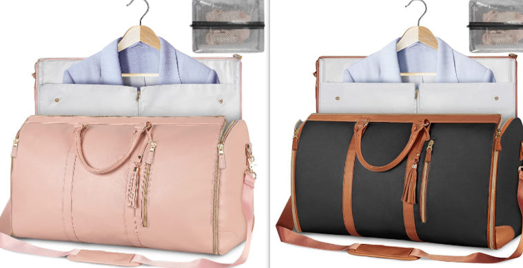 Large Capacity Travel Duffle Bag Women's Handbag Folding Suit Bag Waterproof Clothes Totes - My Store