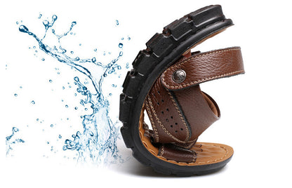 Men's Summer Sandals with Adjustable Back Strap - Beach Shoes Slippers Slides - My Store