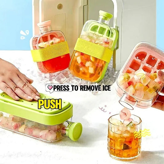 One-Click Molding Cooling Cup,Instant Ice Maker,Zero-Contact Design,Straw Included,Curling Mold,Portable & Stylish Chilled Drink - Lumina shop