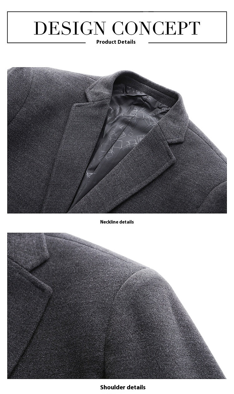 Men’s Woolen Suit Jacket – Warm, Stylish & Casual Outerwear | Luminashop