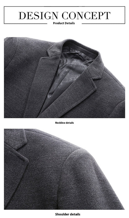 Men’s Woolen Suit Jacket – Warm, Stylish & Casual Outerwear | Luminashop