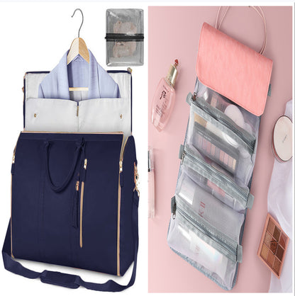 Large Capacity Travel Duffle Bag Women's Handbag Folding Suit Bag Waterproof Clothes Totes - My Store
