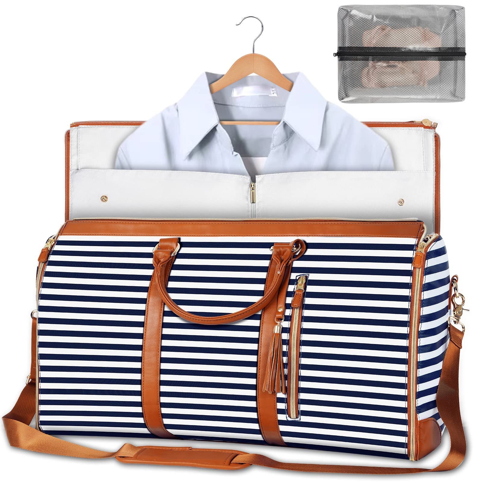 Large Capacity Travel Duffle Bag Women's Handbag Folding Suit Bag Waterproof Clothes Totes - My Store