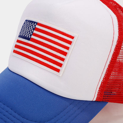 Red and Blue Contrast Mesh - Breathable Space Cotton Baseball Cap | Luminashop