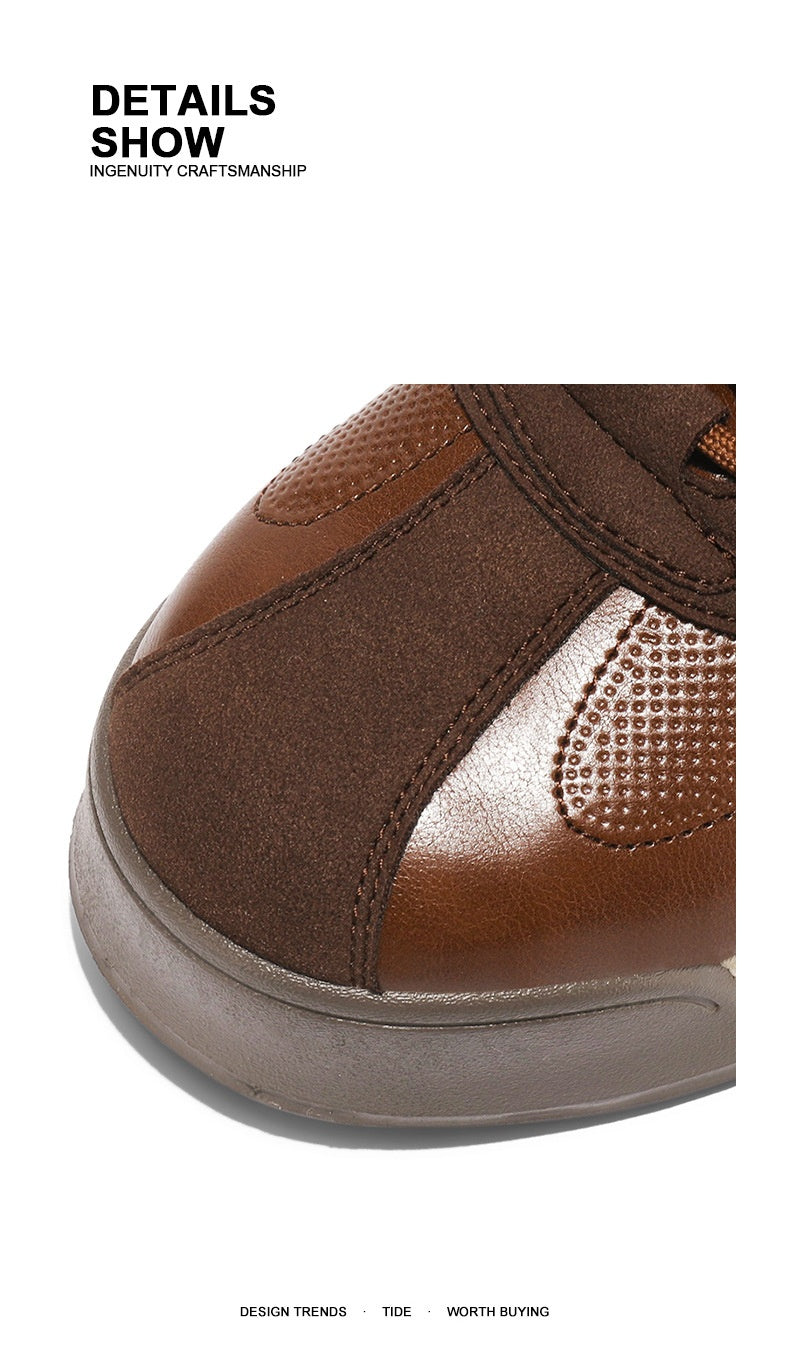 Men’s Black Leather Work Shoes – Low-Cut Casual Business Footwear, Comfortable Office & Daily Wear | Luminashop