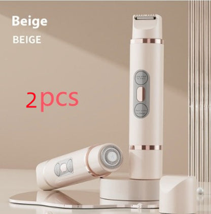 Dual-Head Electric Shaver Painless Women's Epilator Bikini Hair Removal Device Automatic Hair Trimmer Underarm Facial Lips Leg - Lumina shop