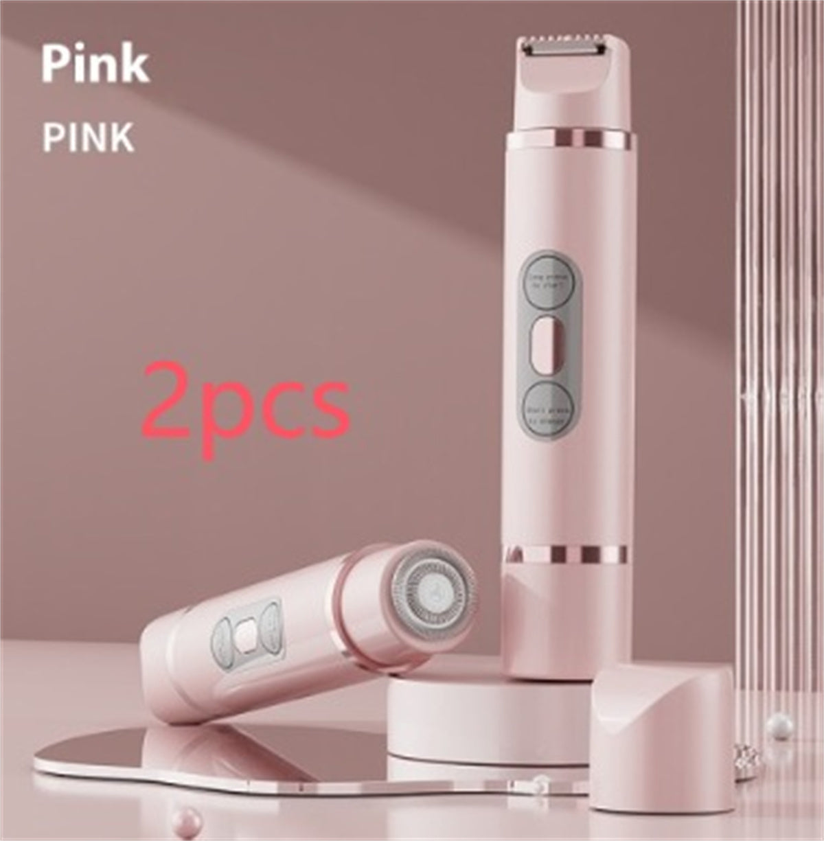 Dual-Head Electric Shaver Painless Women's Epilator Bikini Hair Removal Device Automatic Hair Trimmer Underarm Facial Lips Leg - Lumina shop