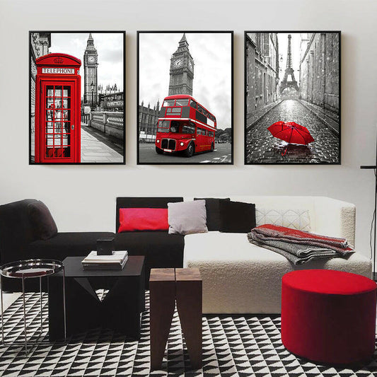 London Street Architectural Decoration Painting - Lumina shop