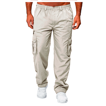 Men's Cargo Pants - Casual Multi-pocket Loose Straight Design - My Store