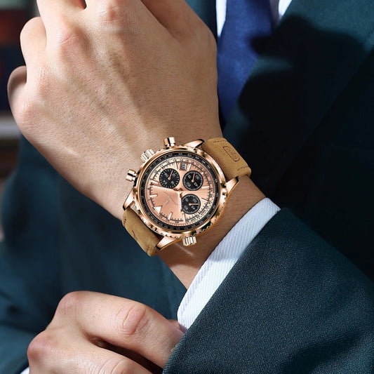 Men's Multifunctional Fashionable Waterproof Night Light Watch - Lumina shop
