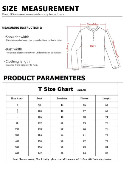 Open Placket Button Men’s Long-Sleeved Digital Printing T-Shirt – Stylish, Comfortable & Boldly Expressive | Luminashop