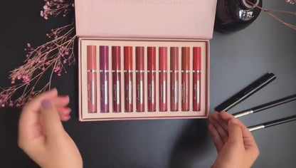 Women's Matte Waterproof Lipsticks - Non-Stick Cup Formula